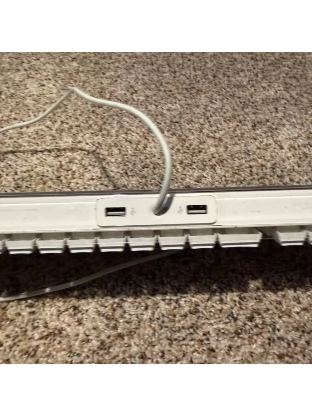 Apple Keyboard A1048 Wired USB White Full Size Numpad Vintage Mac G4 G5 iMac